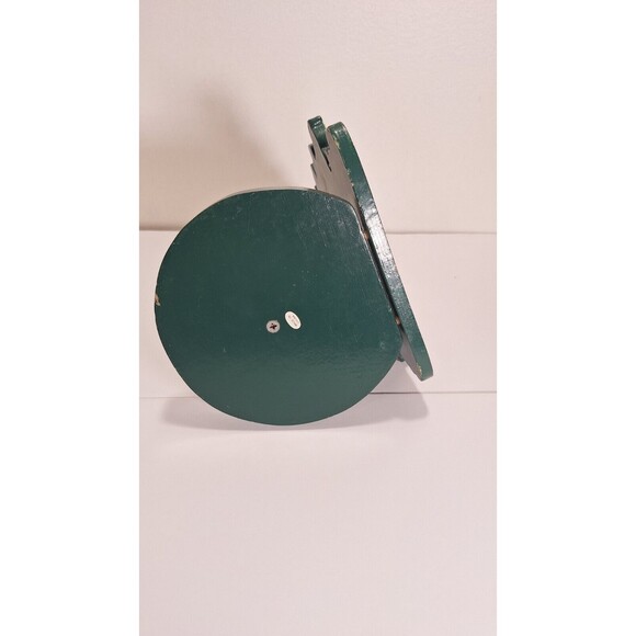 Vtg Christmas Tre Transfer Intl. Hand Painted Wood Paper Towel Holder Holiday - Picture 6 of 8